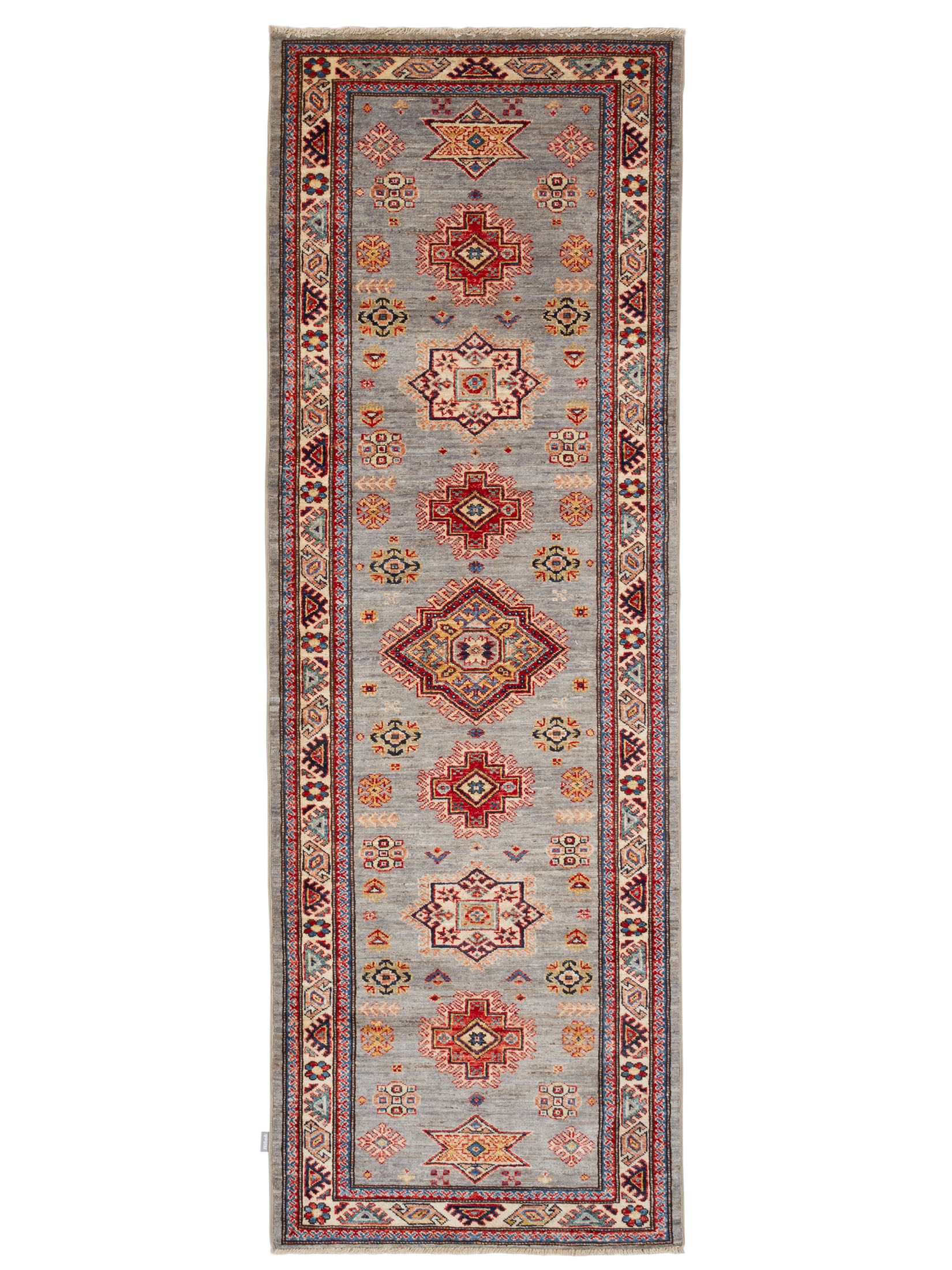 Kazak Ghazni ca. 246 x 83 cm, Unikat / Einzelstück
