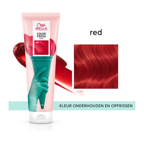 Wella Professionals Color Fresh hajmaszk, élénkpiros, 150 ml