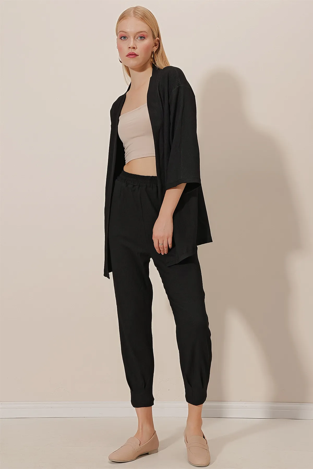 HAKKE  Bürümcük Cardigan-Hosen-Set