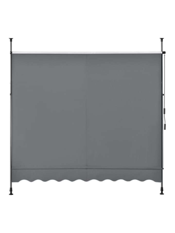 pro.tec Klemmmarkise in Grau (B)250cm günstig kaufen onesize