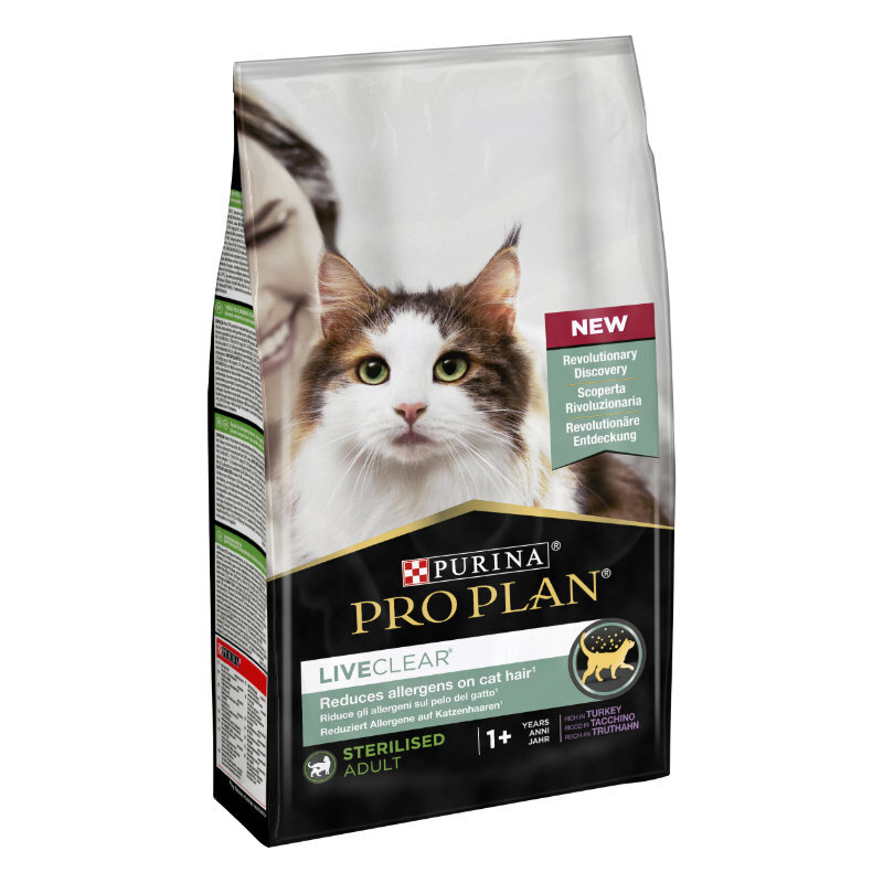 PRO PLAN Trockenfutter PRO PLAN Liveclear Sterilised Adult Truthahn 1,4 kg