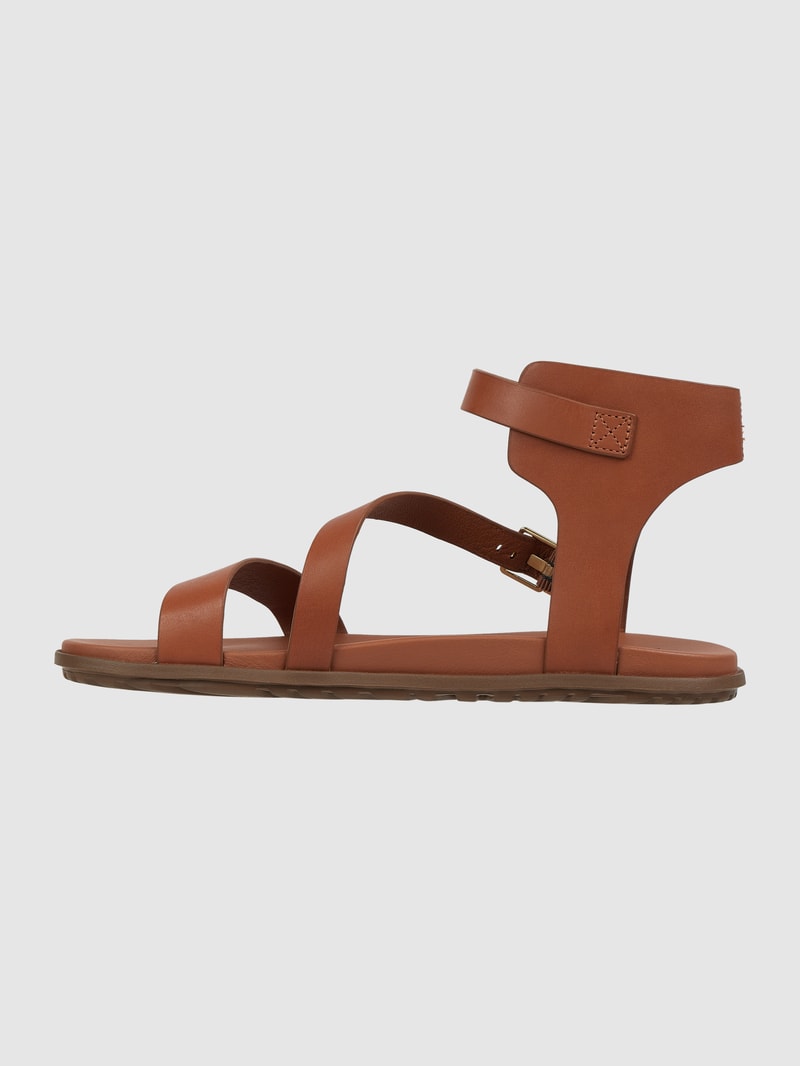 Sandalen aus Leder Modell 'Solivan' in cognac