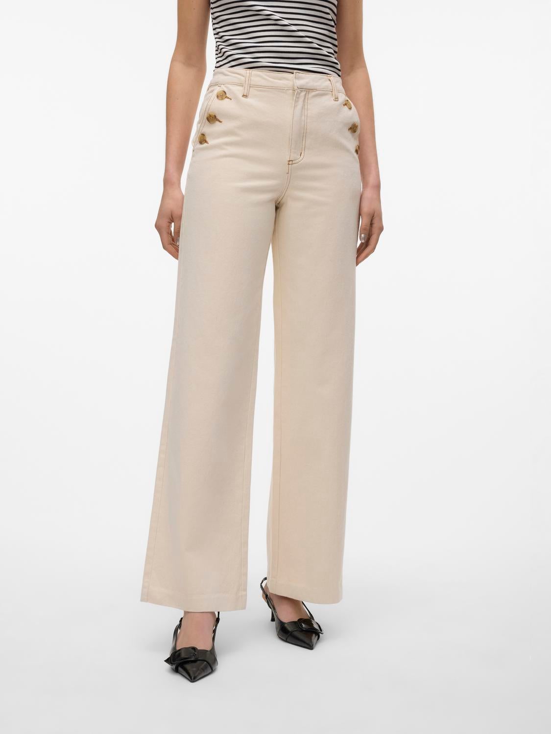 VMMARGOT Hohe Taille Weit geschnitten Jeans