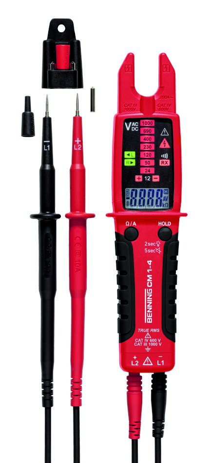 Benning 044686 CM 1-4 Multimètre à lames ouvert TRUE RMS
