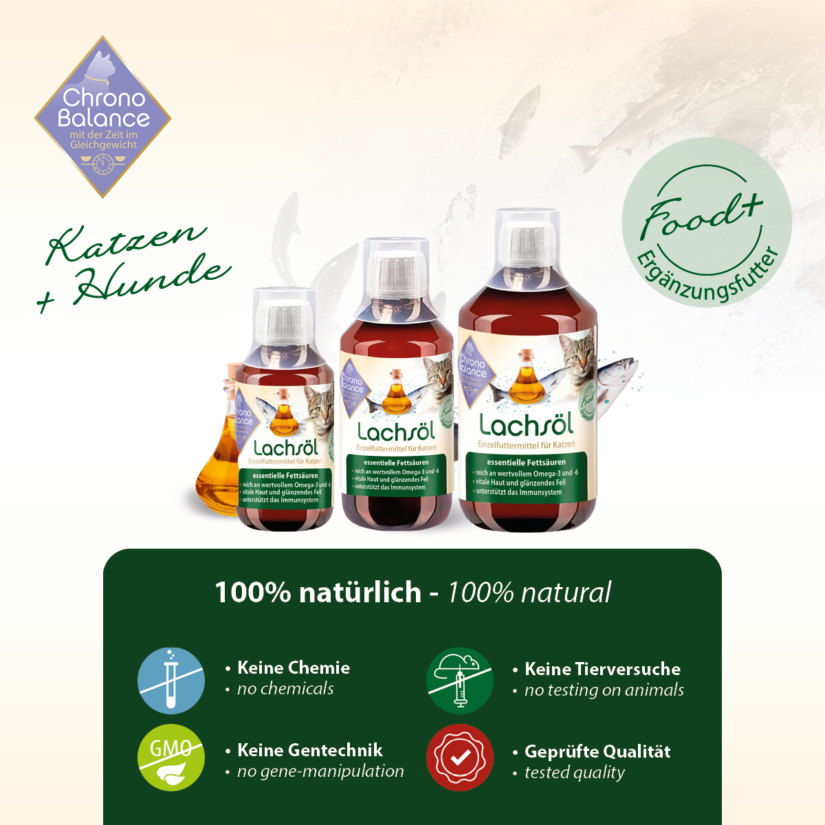 ChronoBalance Ergänzungsfutter & Aufzucht ChronoBalance Lachsöl 100 ml