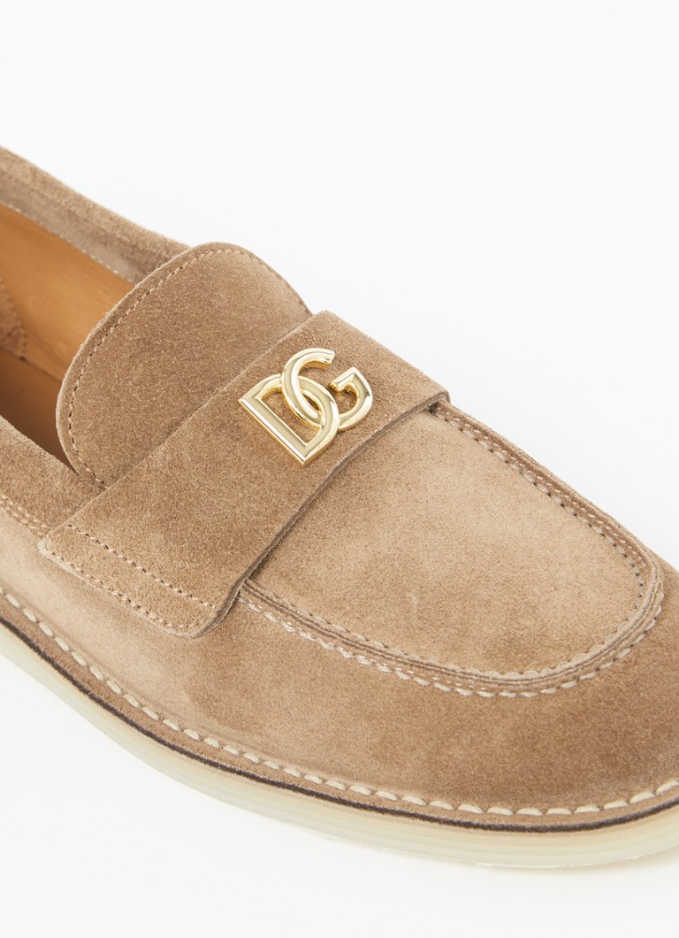 Mocassins Dolce & Gabbana em camurça de pele de bezerro