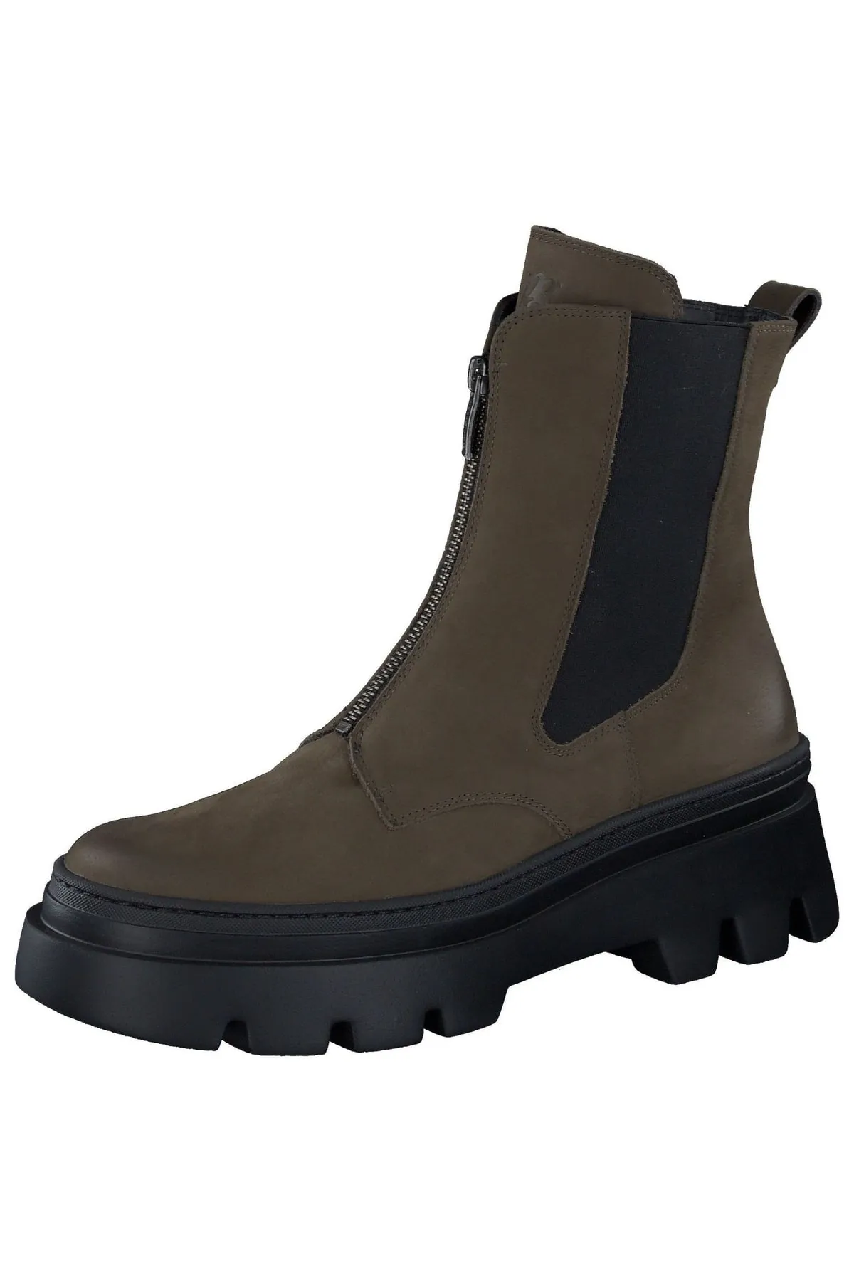 Paul Green  Stiefelette - Khaki - Blockabsatz