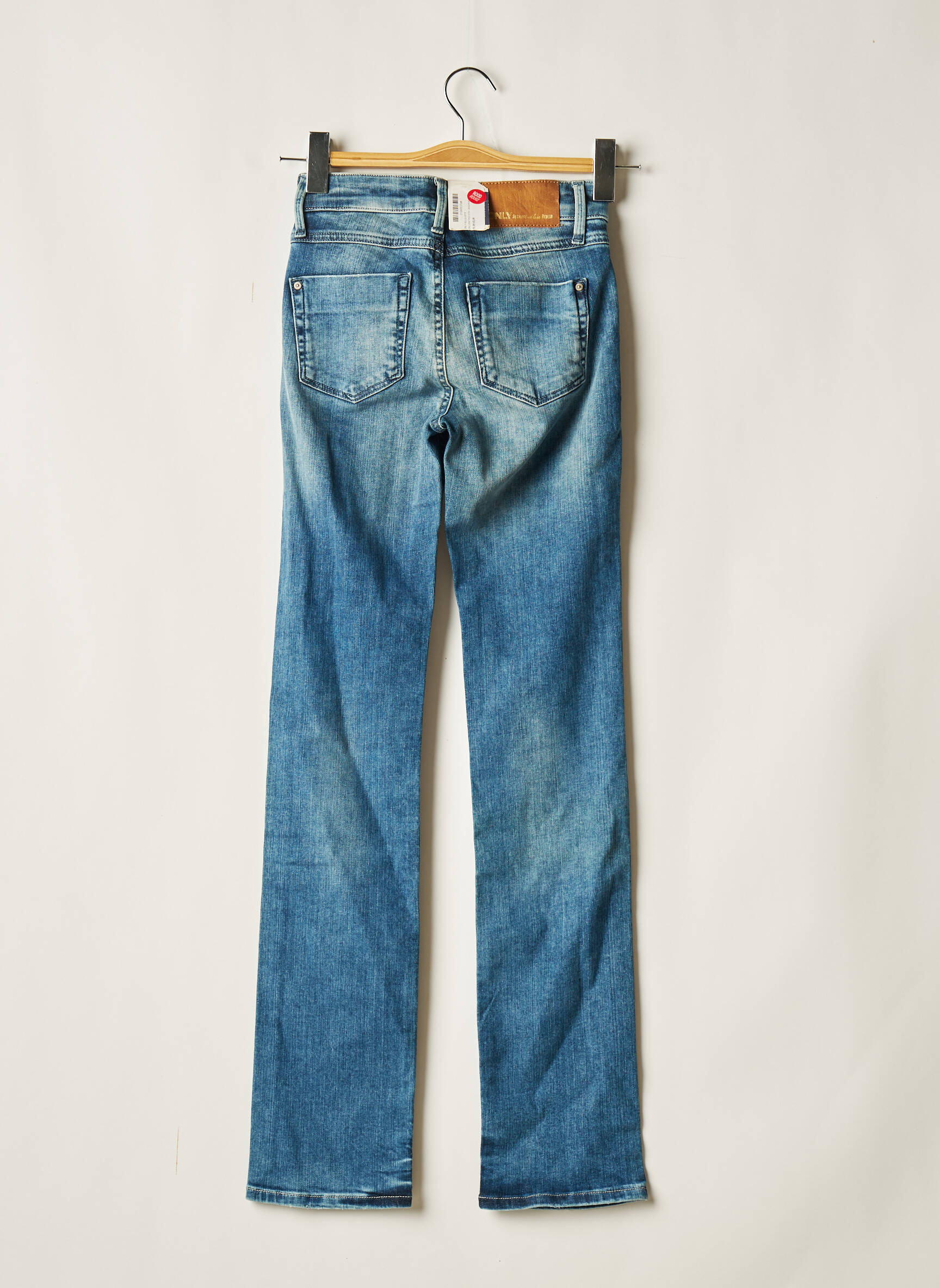 Only Jeans Coupe Droite Femme couleur bleu