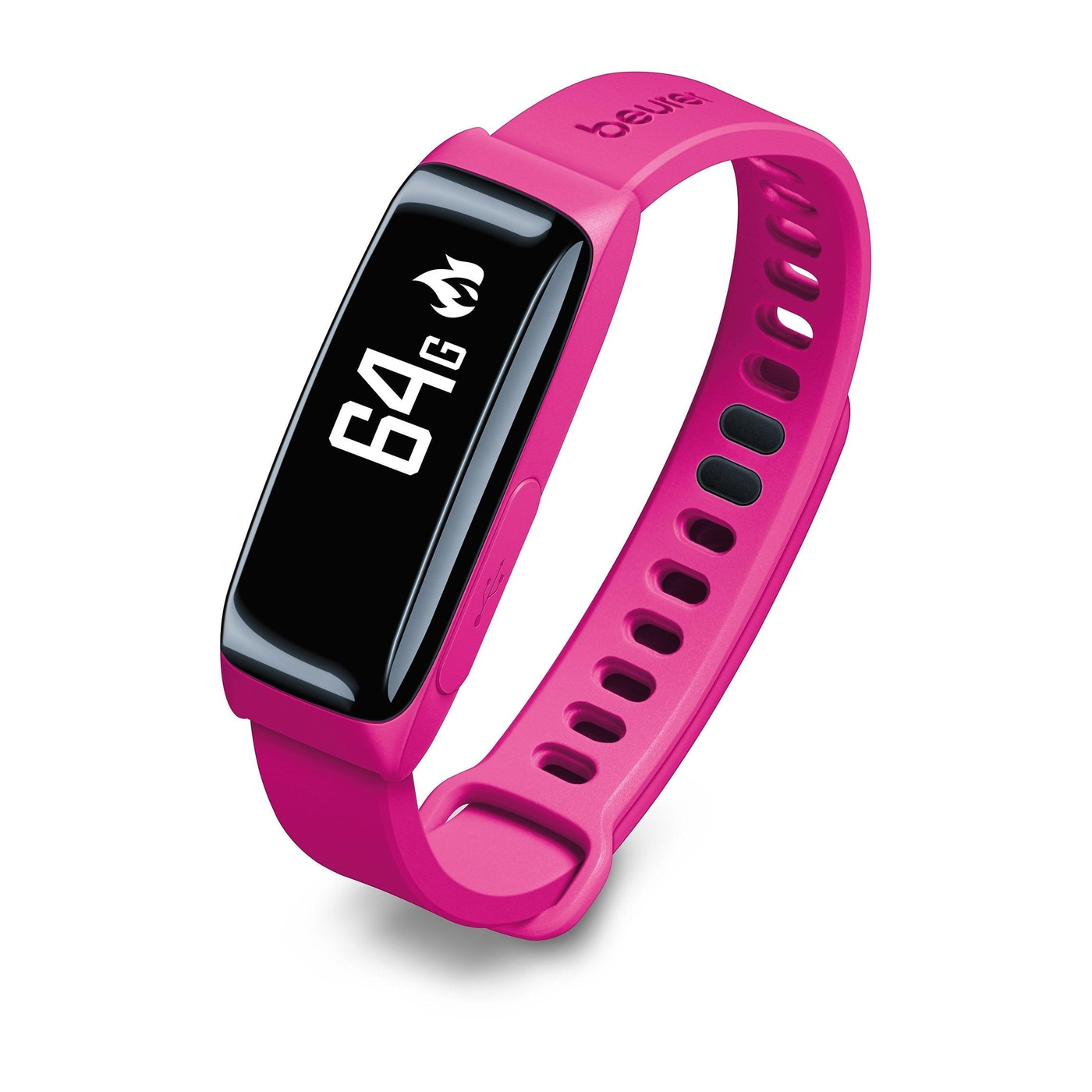 Beurer Aktivitätssensor AS 81 BodyShape <i>Bluetooth</i>® Pink-Bluetooth® Fitnessuhr für das Tracking der Schlaf- & Bewegungsaktivität