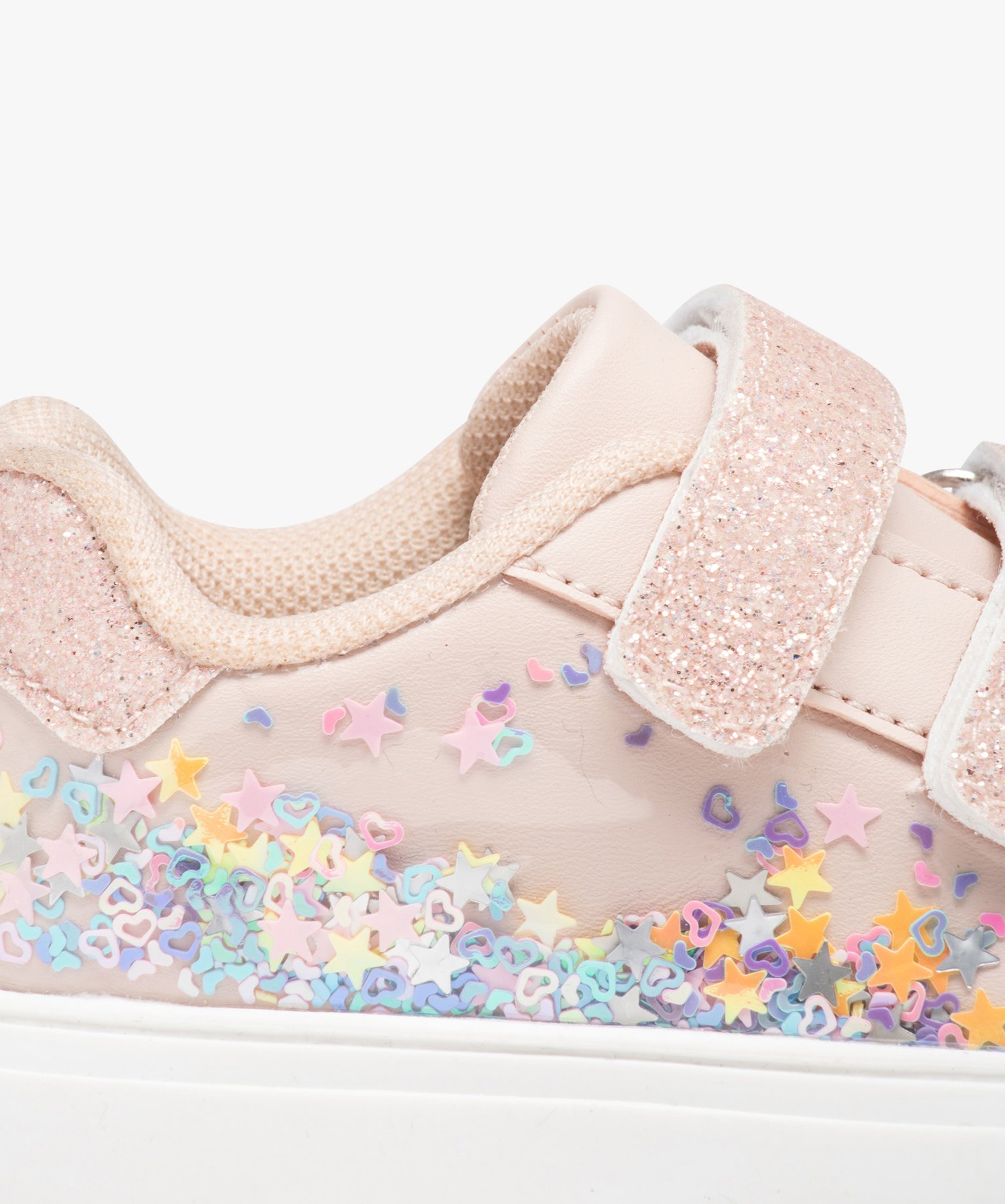 Basket avec détails pailletés bébé fille rose | GEMO