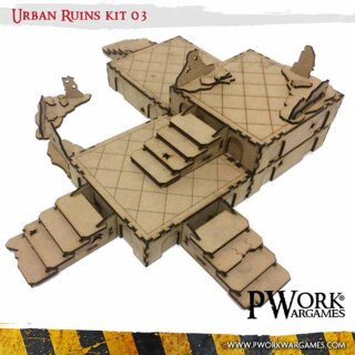 MDF Terrain Scenery: Urban Ruins 03