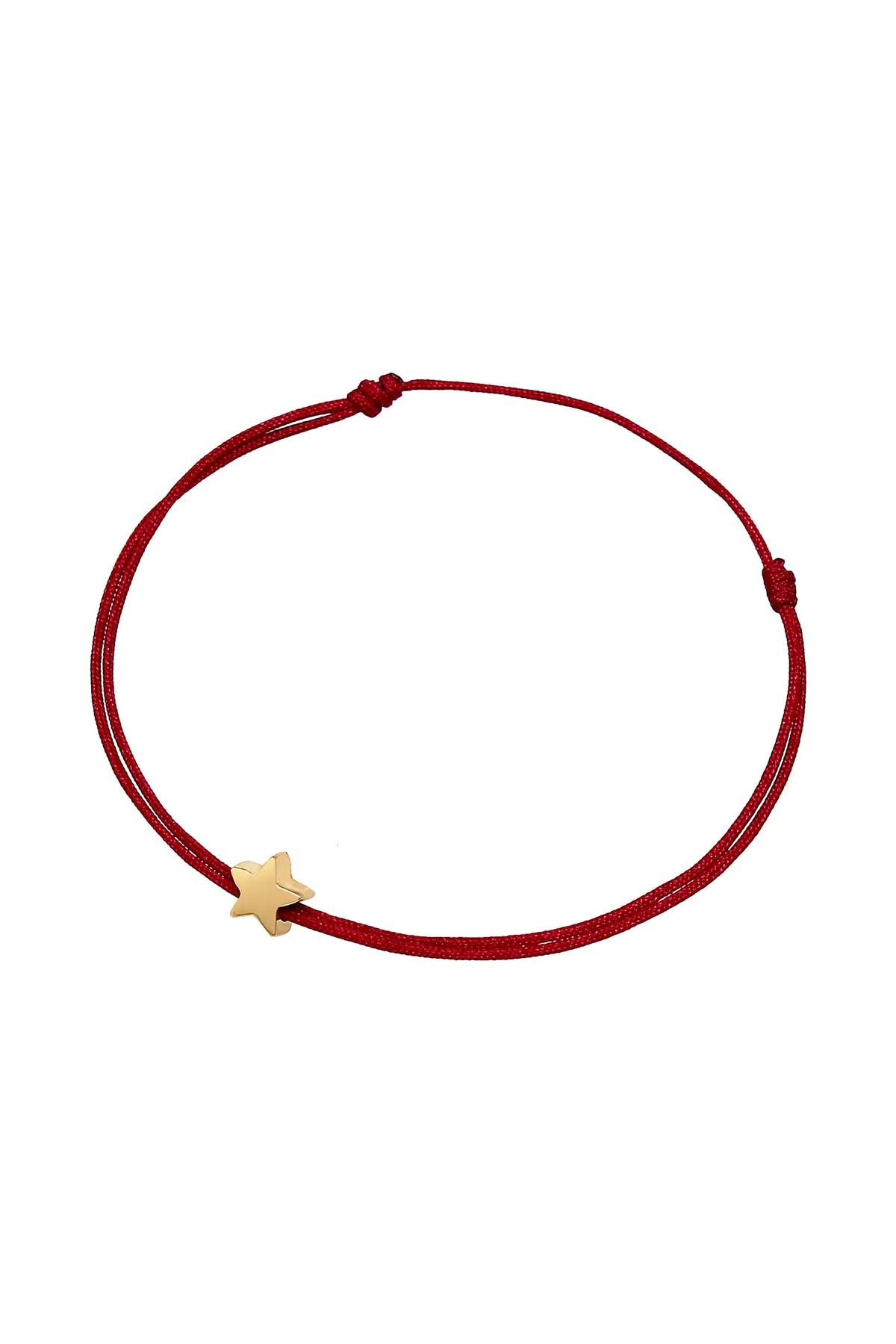 ELLI  Armband Stern Astro Textilband 925 Silber
