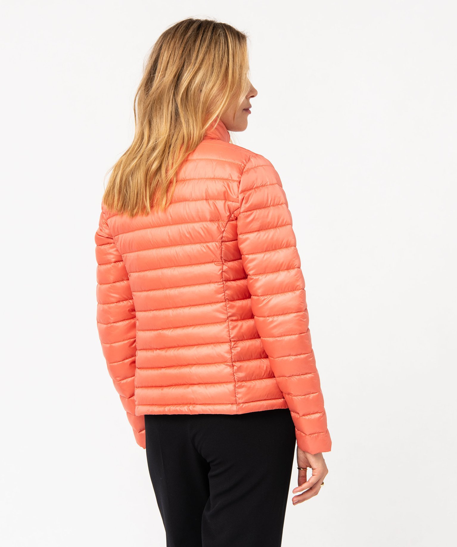 Doudoune à col montant avec rembourrage fin femme rose | GEMO