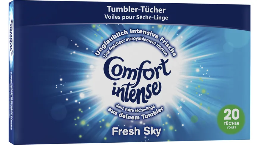 Comfort intense Trocknertücher Fresh Explosion (blau)