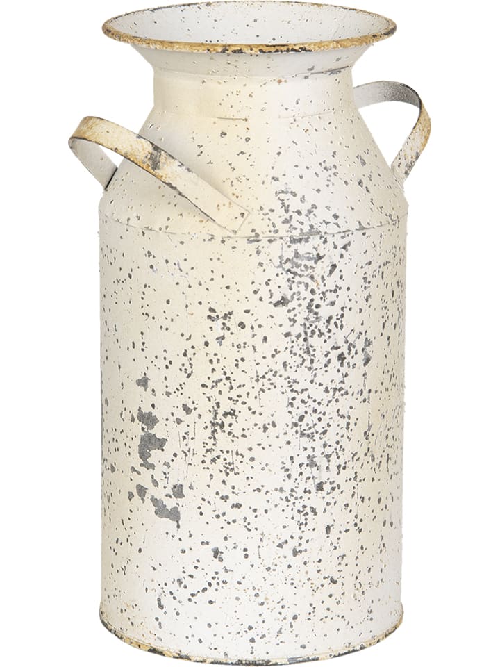 Clayre & Eef Dekokanne in Weiß - (B)15 x (H)23 x (T)11 cm günstig kaufen onesize