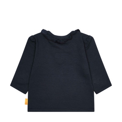 T-Shirt langarm, dunkelblau für Mädchen