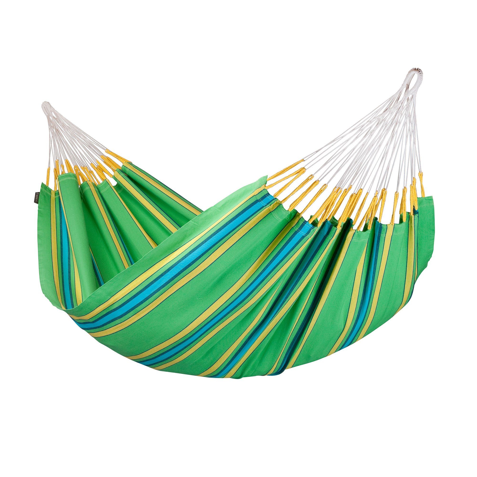 La Siesta Hängematte Doppel Hängematte Currambera kiwi grün La Siesta Tuchhängematte, Hochwertige Qualität