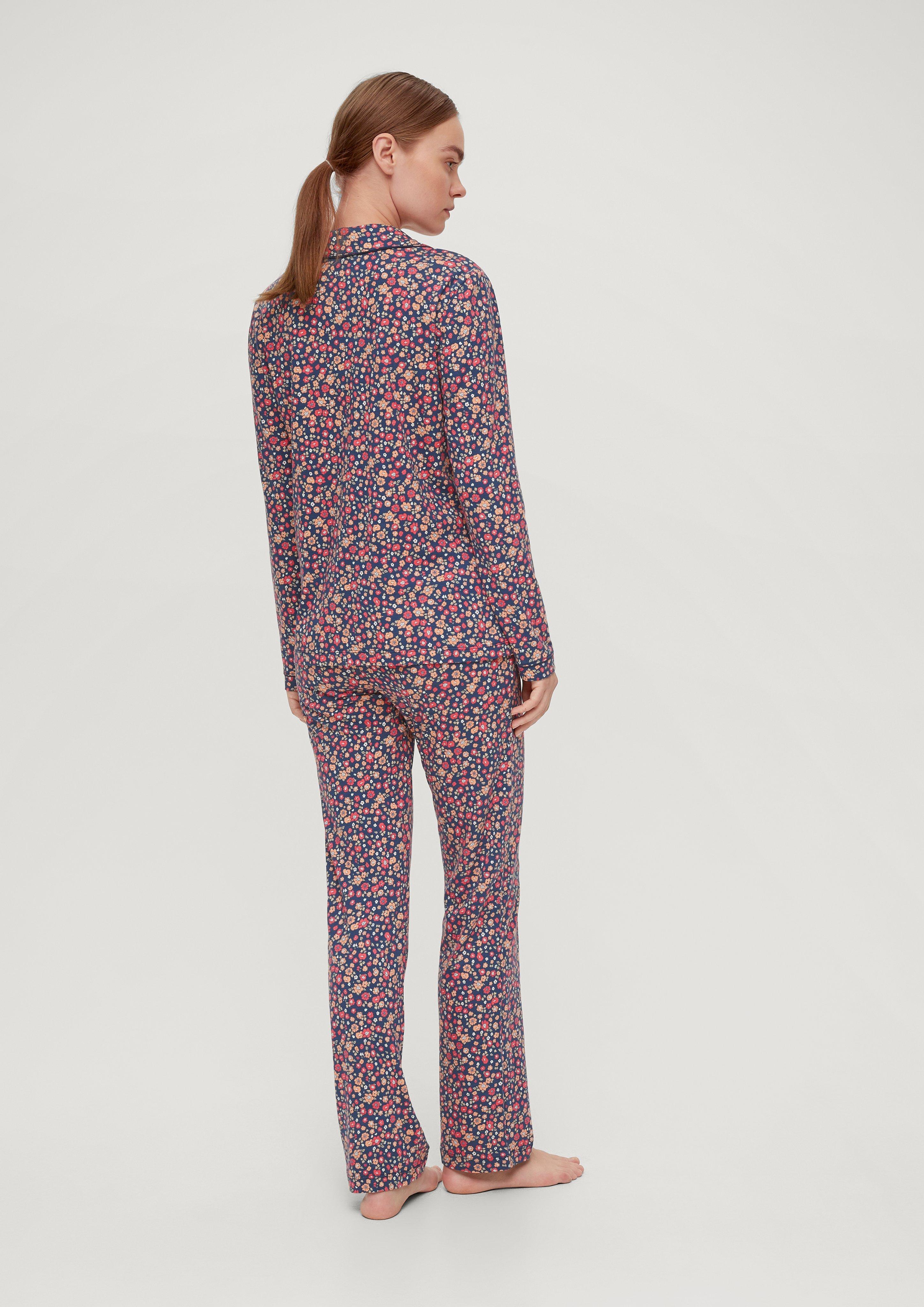Langer Pyjama mit Vichy-Muster  6008448-99A1