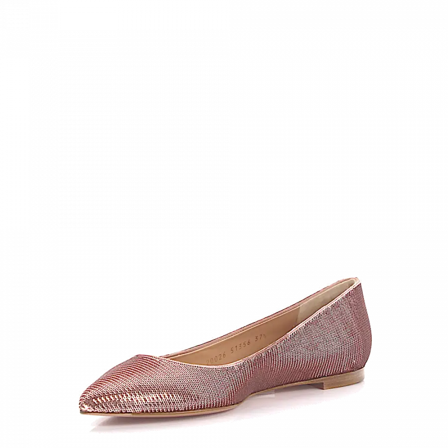 Gianvito Rossi - Ballerinas Klassisch G20026 Pailletten - beige