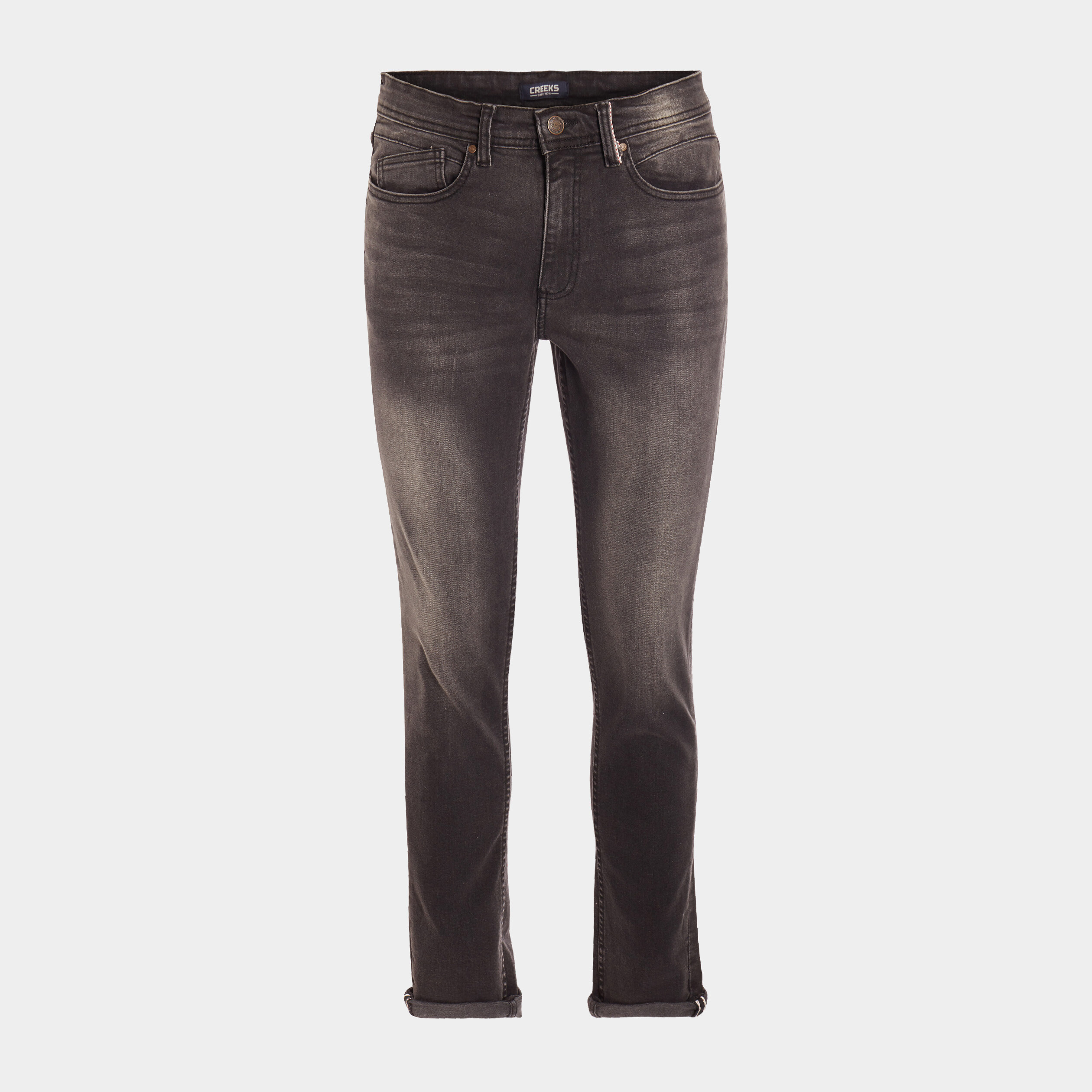 Jeans slim 5 poches denim noir homme | La Halle