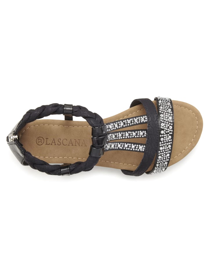 LASCANA Sandale in schwarz günstig kaufen