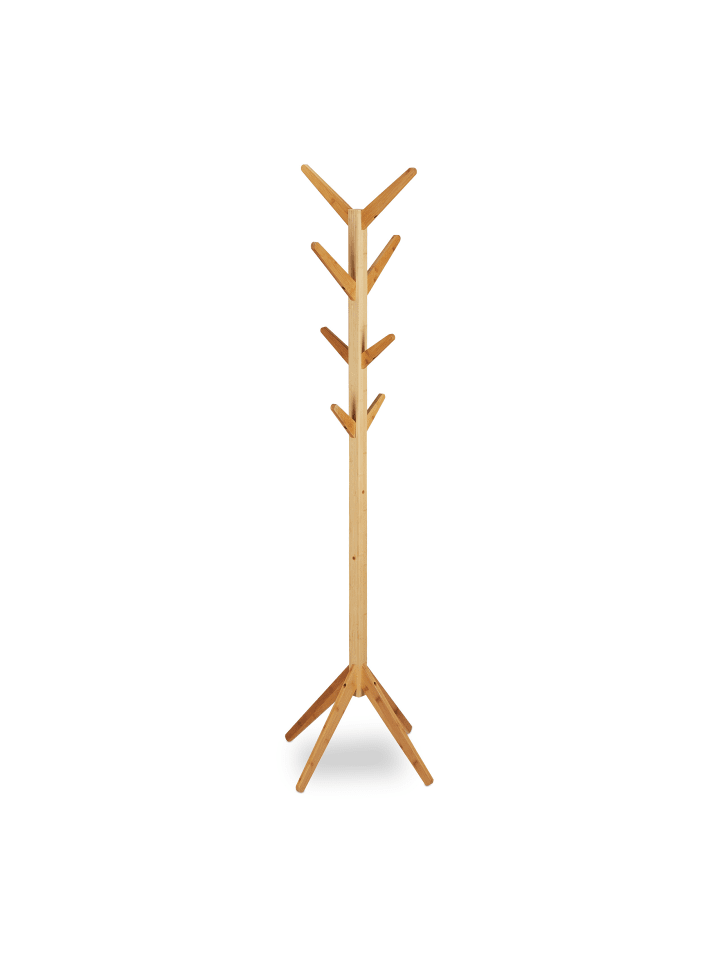 relaxdays Garderobenständer in Natur - (B)40,5 x (H)179 x (T)40,5 cm günstig kaufen onesize