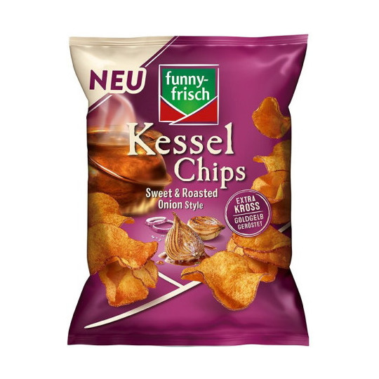 Funny Frisch Kessel Chips Sweet & Rost Onion Style 120G