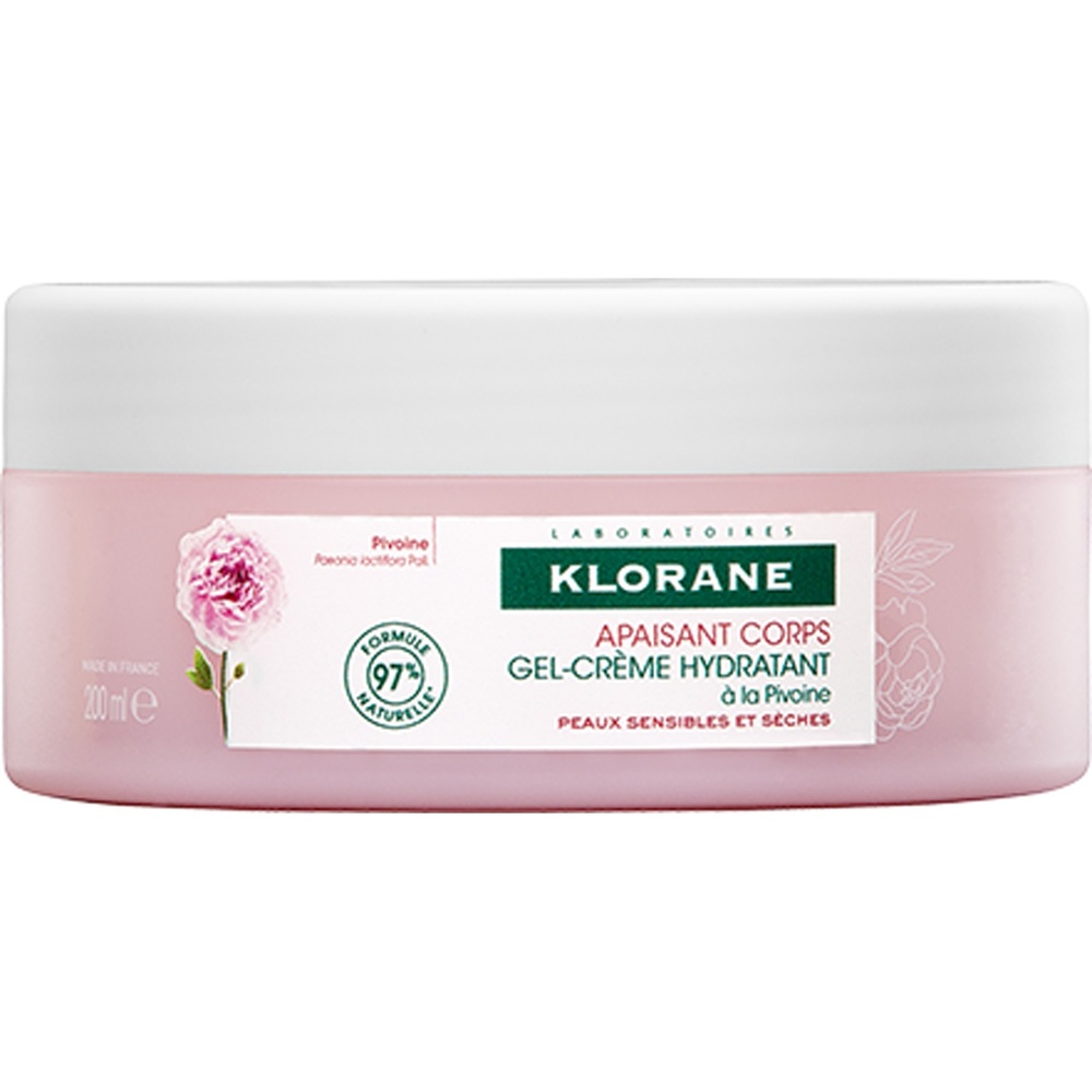 Klorane Gel crème hydratant a la PIVOINE 200ml Gel crème