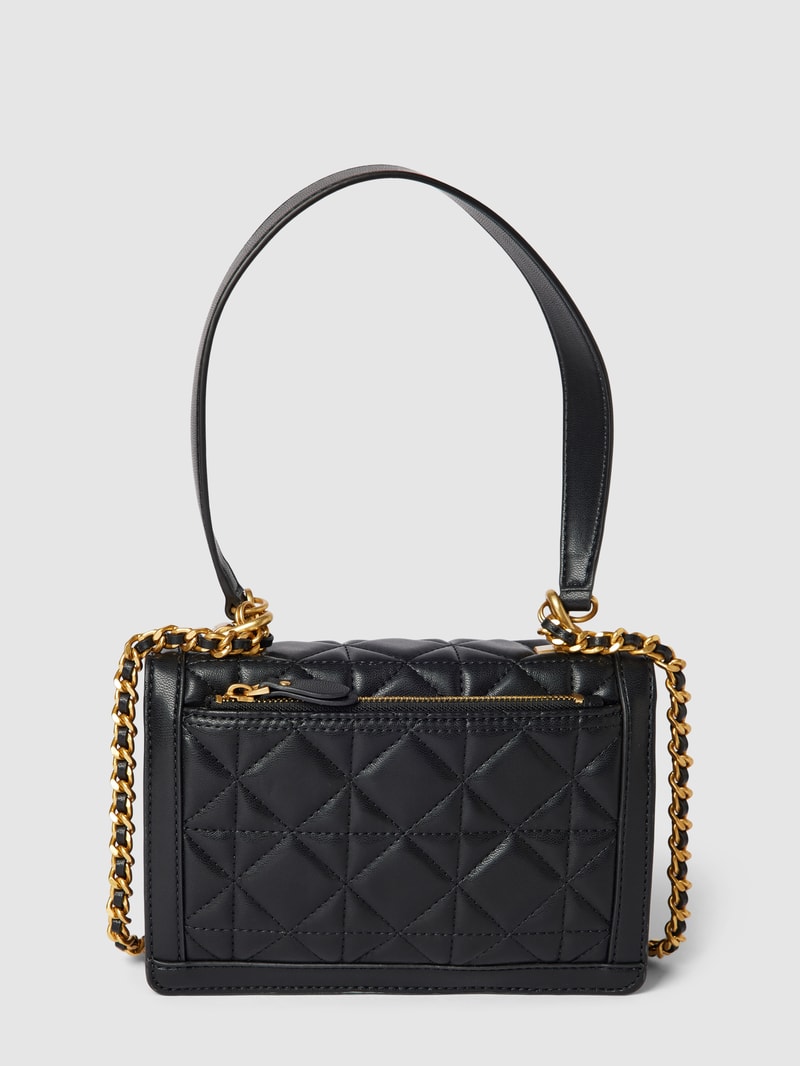 Crossbody Bag in Stepp-Optik Modell 'ABEY' in schwarz