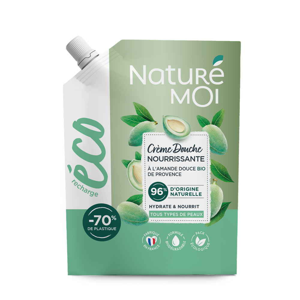 naturé moi Eco-recharge Crème douche Nourrissante Amande 500 ml Gel douche