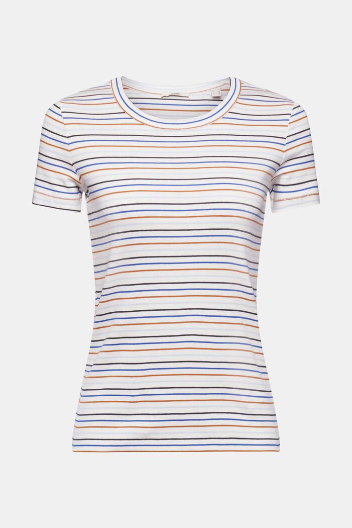Gestreiftes Baumwoll-T-Shirt