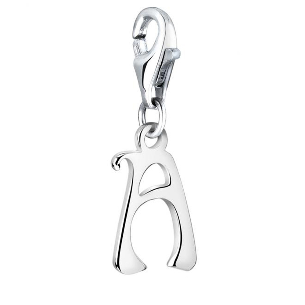 Nenalina Nenalina Amulette Pendentif Charm Lettre en argent sterling 925 pour tous les s p Pendentif