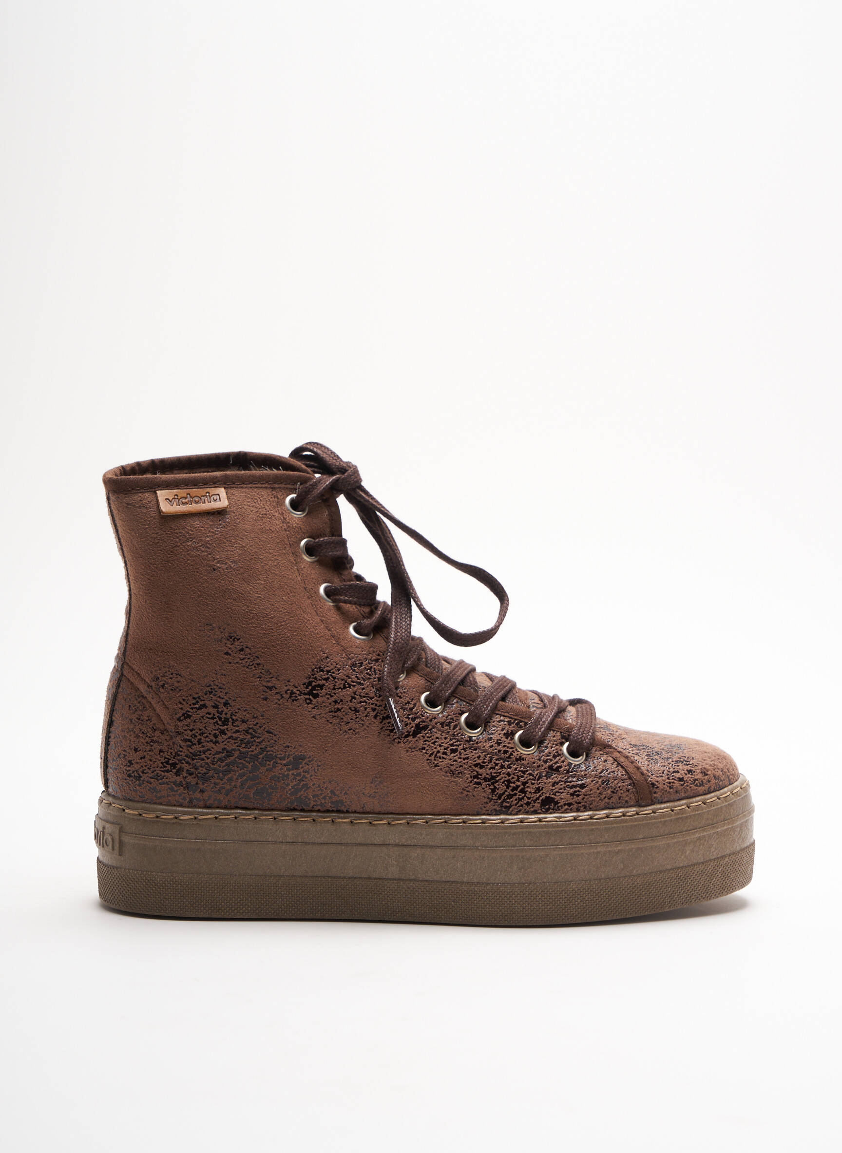 Victoria Baskets Femme couleur marron