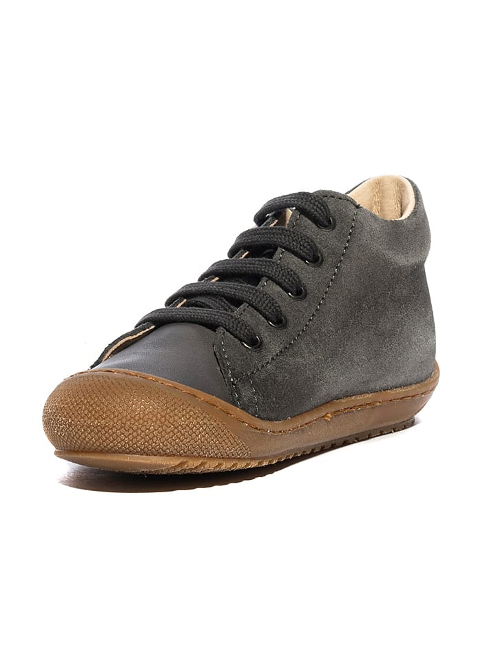 Naturino Leder-Sneakers in Anthrazit günstig kaufen