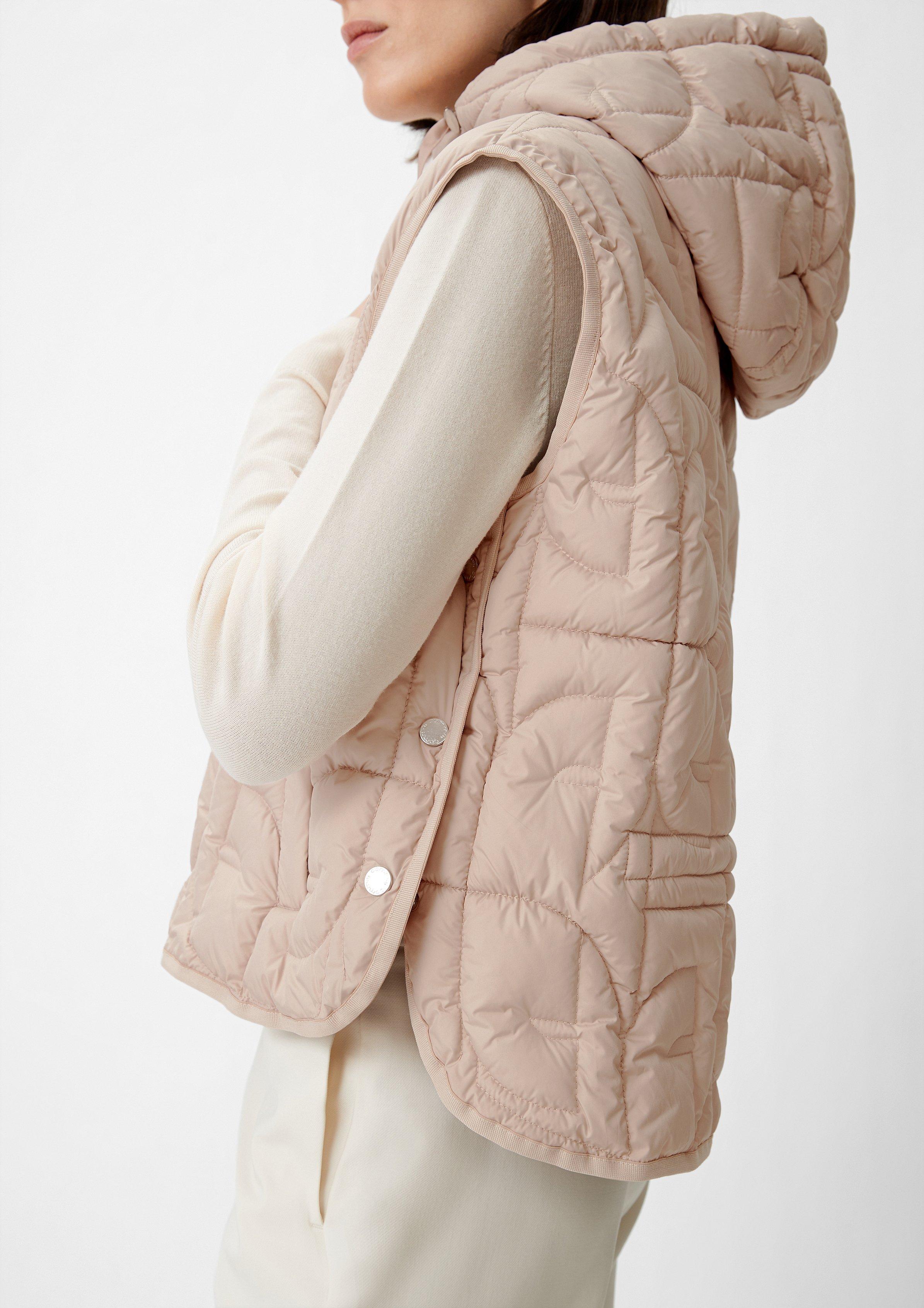 Weste mit seitlichen Druckknöpfen - beige