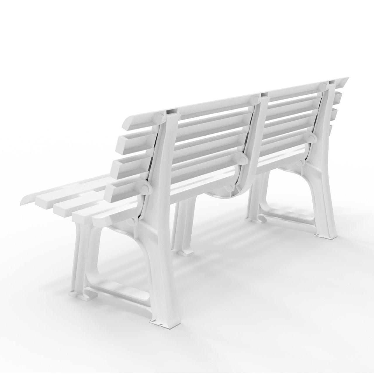 Casaria Gartenbank Orchidea 145 x 49 x 74cm weiß