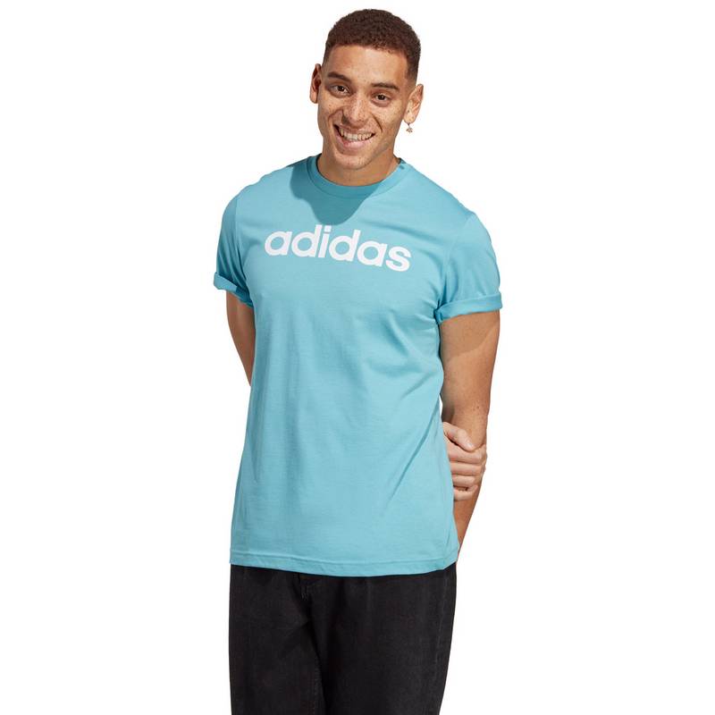 adidas ESSENTIALS LINEAR EMBROIDERED LOGO T-Shirt Herren