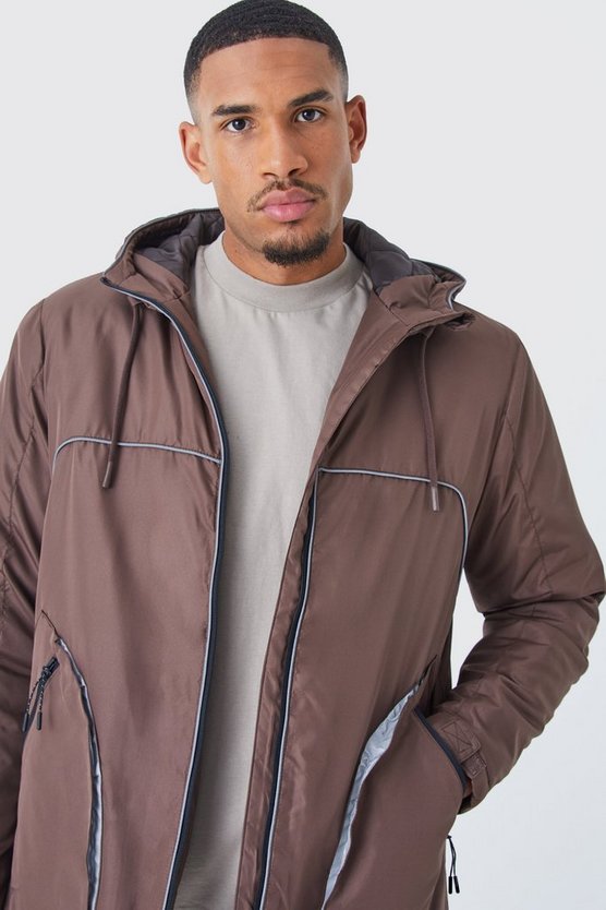 Tall lockere Ripstop-Jacke mit reflektierendem Detail