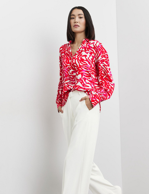Bluse mit Allover-Print