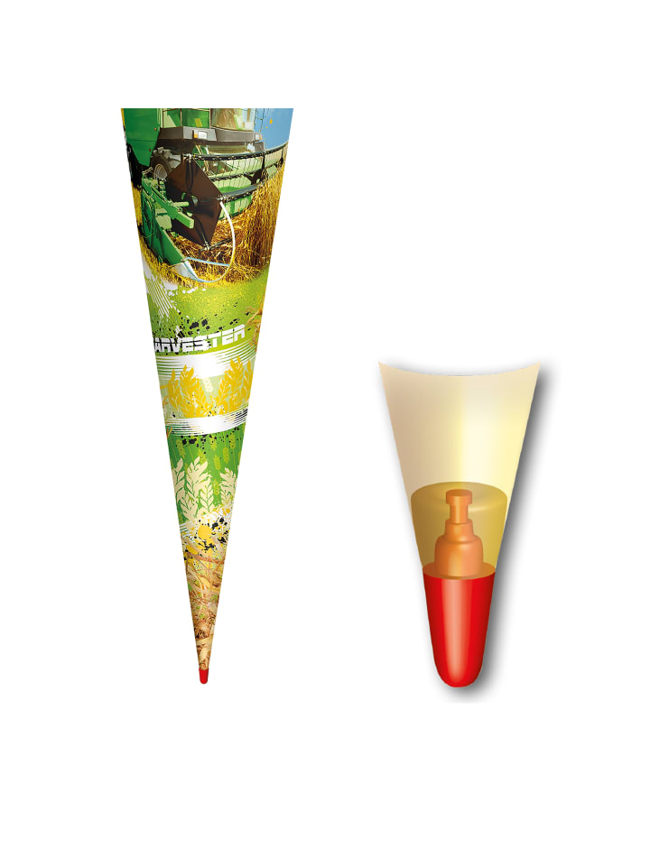 ROTH Schultüte groß Mähdrescher 70 cm in Grün günstig kaufen onesize