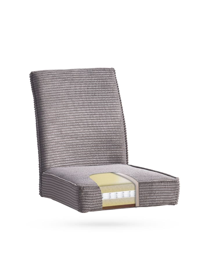 B&D Home 2er-Set: Esszimmerstuhl CEDRIC in Anthrazit - (B)48 x (H)91 x (T)61 cm günstig kaufen onesize