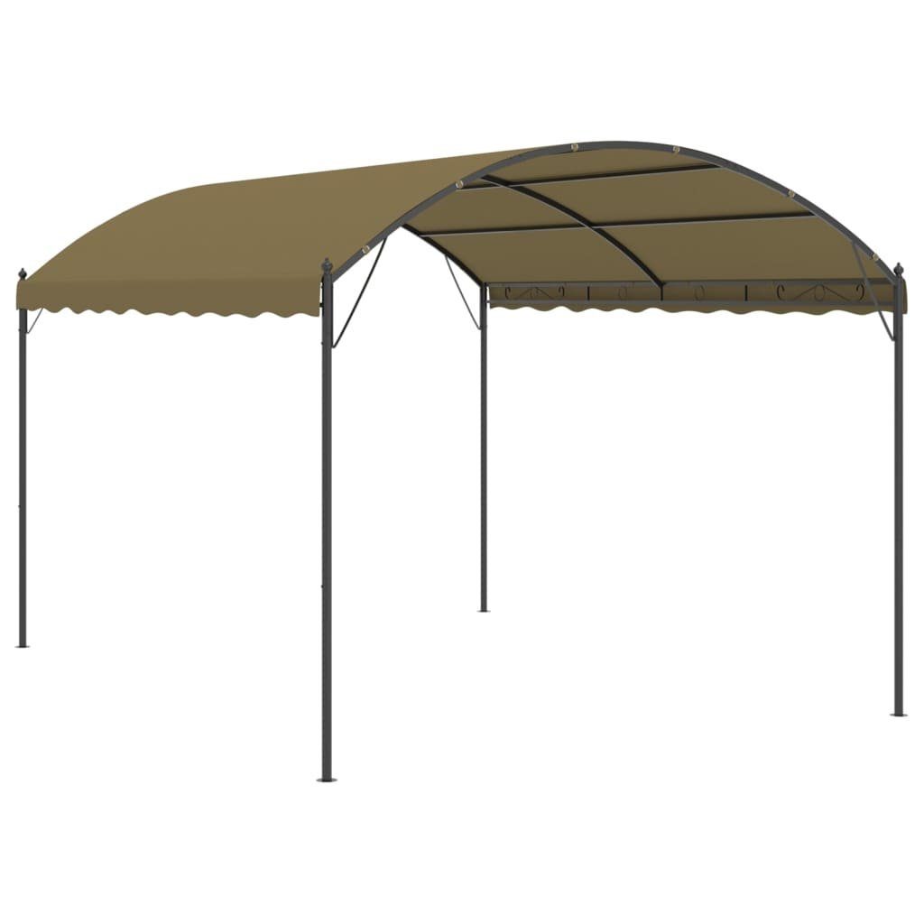 vidaXL Partyzelt Pavillon 4x3x2,6 m Taupe 180 g/m²