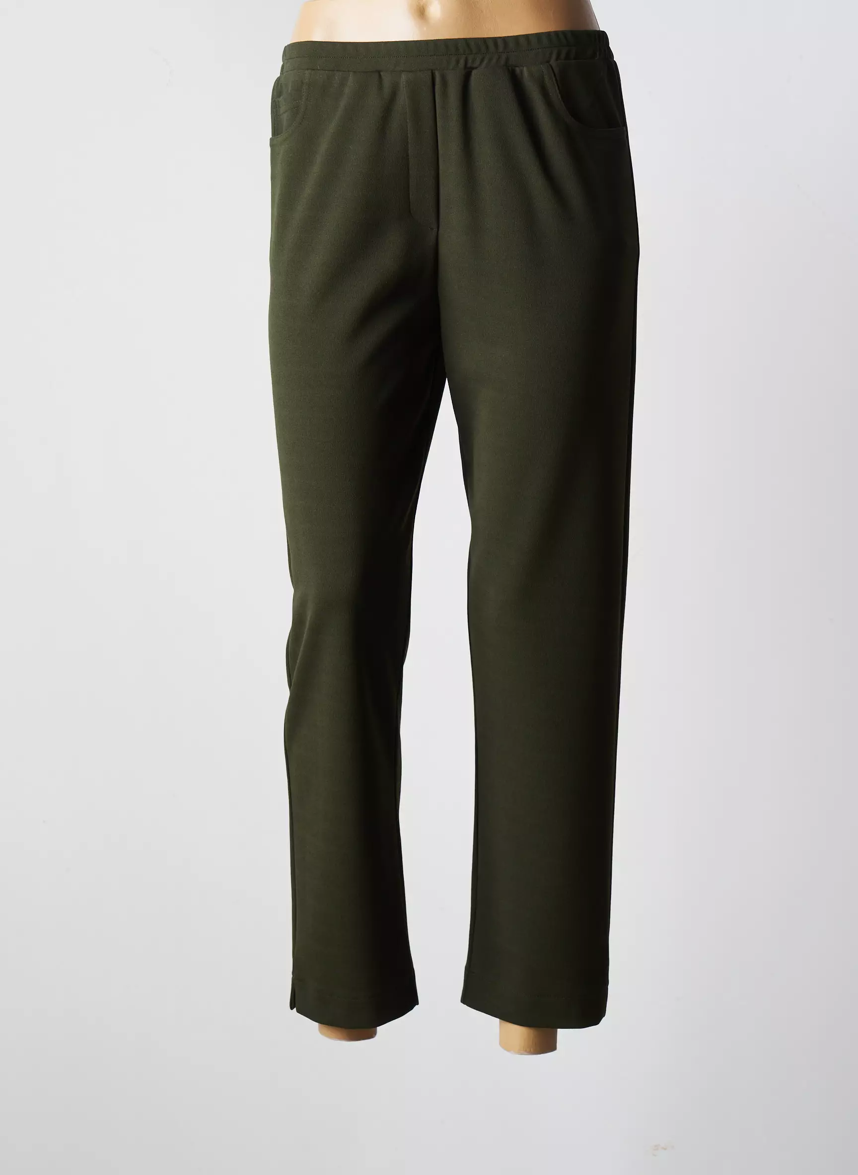 Franck Anna Pantalon7 8 Femme couleur vert