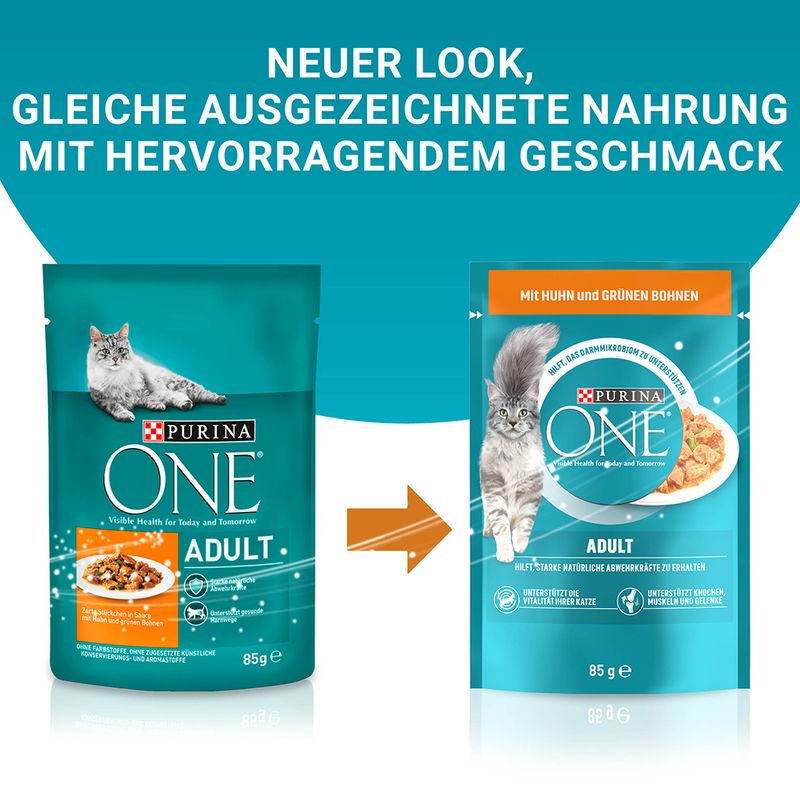 PURINA ONE Adult mit Huhn & grünen Bohnen
