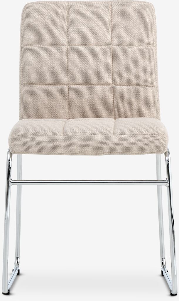 HAMMEL HAMMEL dining chair beige fabric/chrome