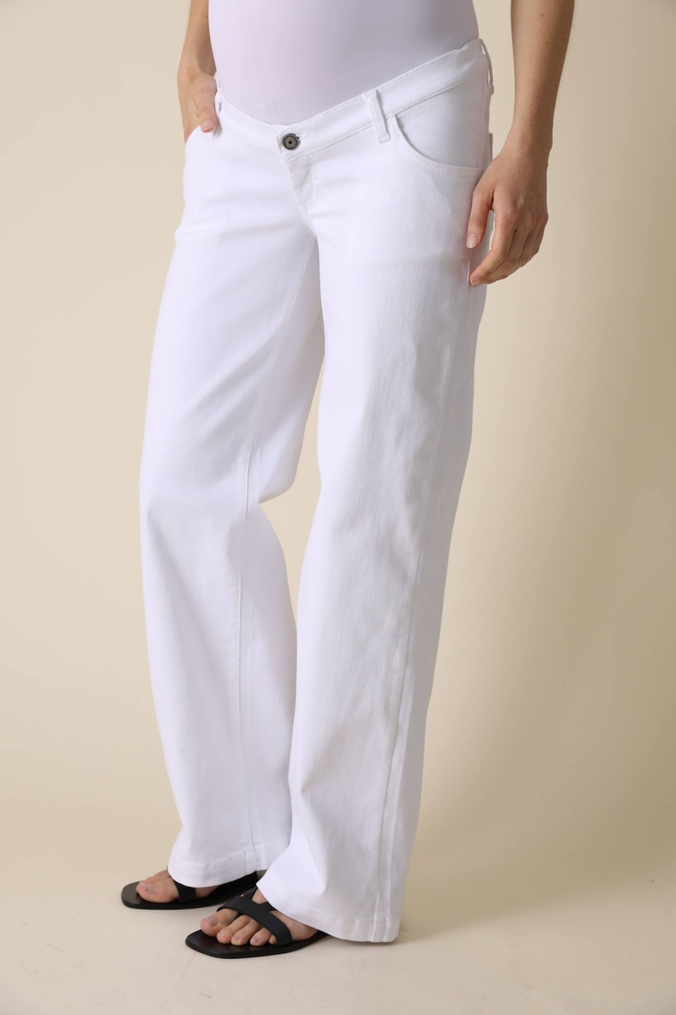 Envie de Fraise Weite Umstands-Jeans DEREK ENVIE DE FRAISE - weiß