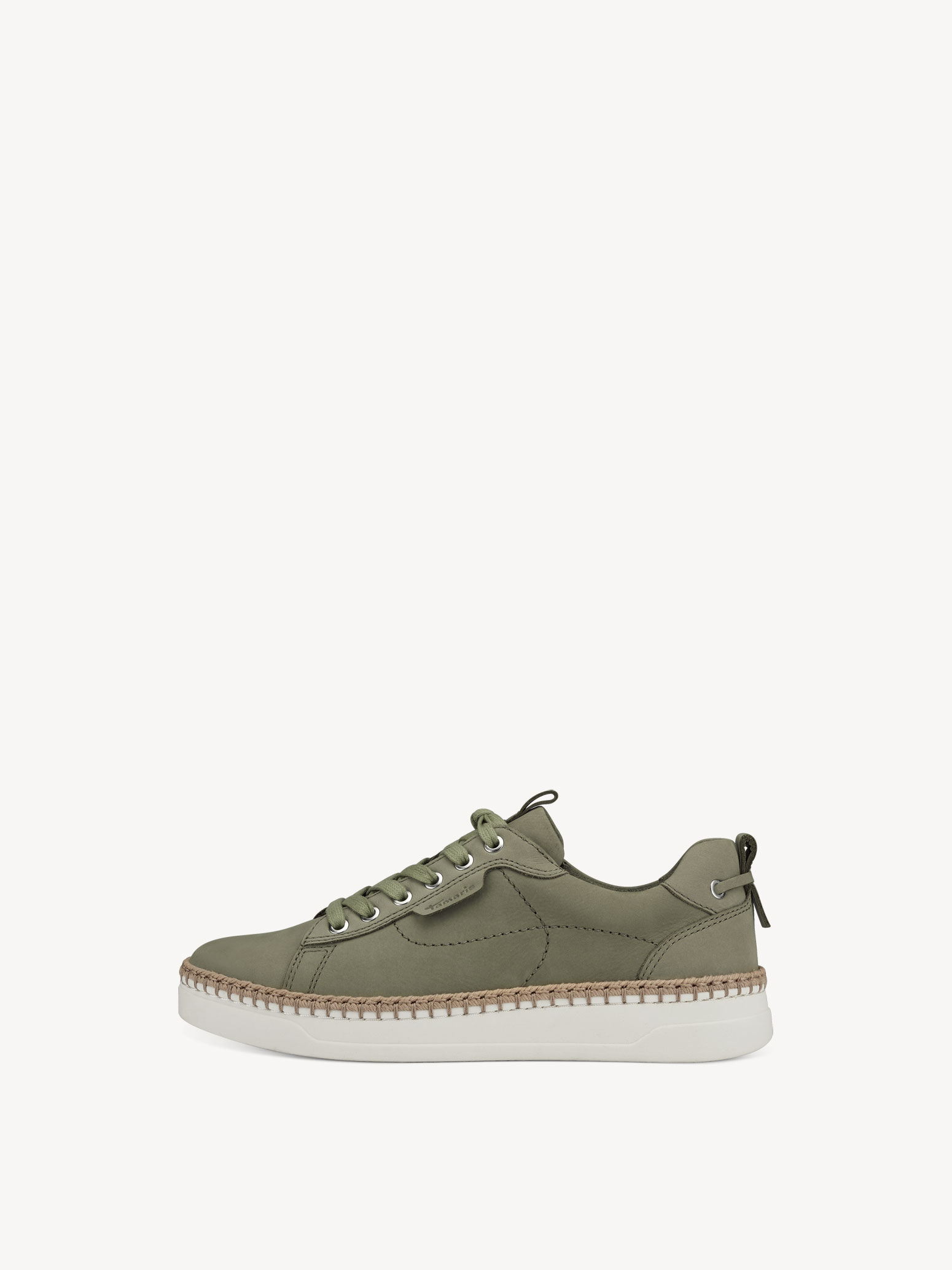Basket en cuir - vert