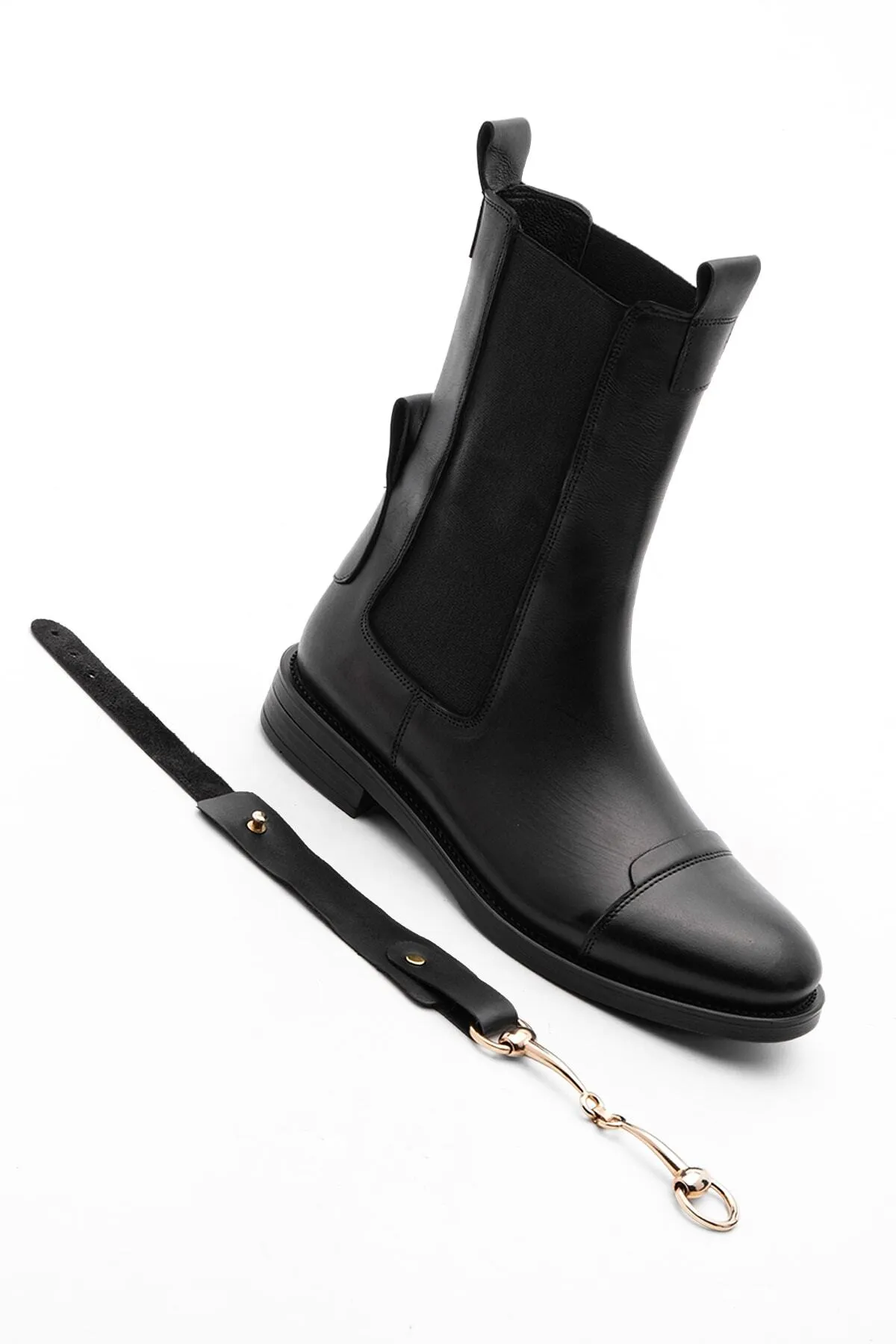 Marjin  Stiefelette - Schwarz - Flacher Absatz