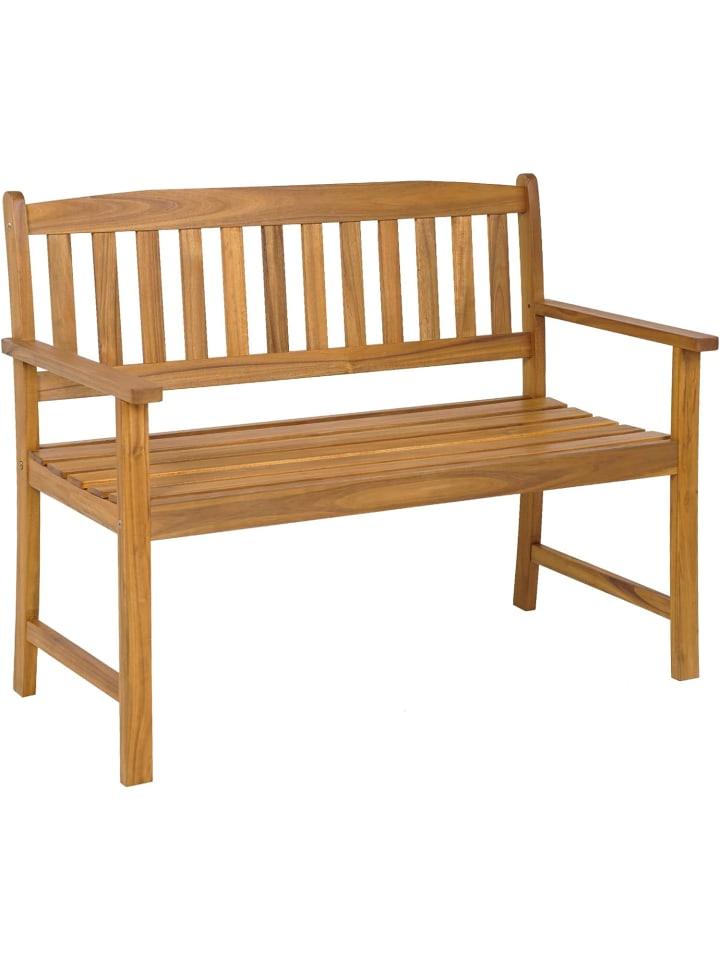 COSTWAY Gartenbank 2 Sitzer 360kg belastbar in Braun günstig kaufen onesize