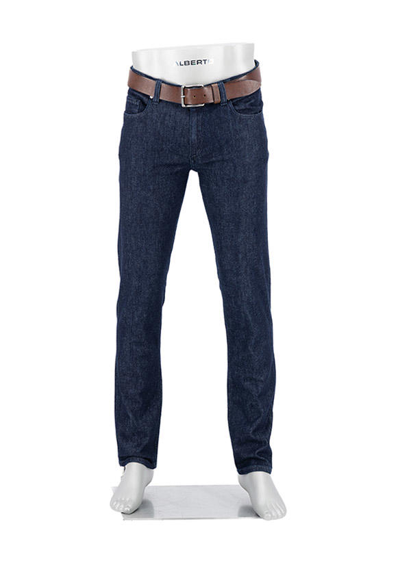 Alberto, Jeans Pipe, Regular Fit, Kaschmir-Baumwolle, navy